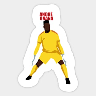 André Onana: Simple Flat Design Tribute Sticker